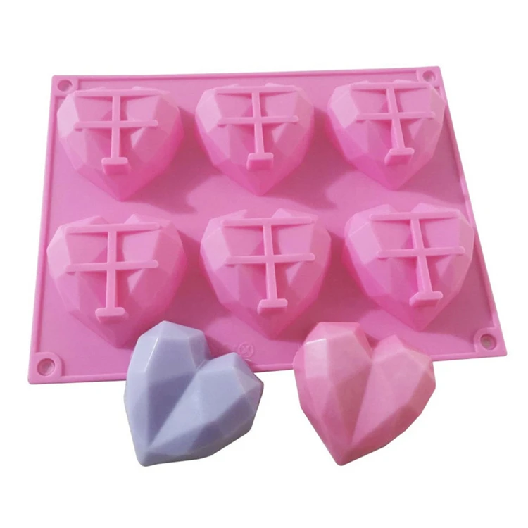 Non-Stick 6 Cavity 3D Heart Diamond Shape Silicone Mousse Cake Mold Wholesale, Pink,green
Non-Stick 6 Cavity 3D Heart Diamond Shape Silicone Mousse Cake Mold Wholesale, Pink,green