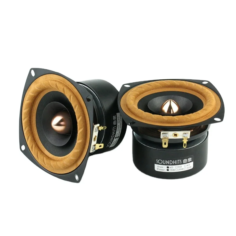 

15-30W 4 Inch Speaker Unit 4ohm~8ohm Full Range Speaker Fever Tweeter Midrange Woofer Audio Amplifier LoudSpeaker Bass 1PCS