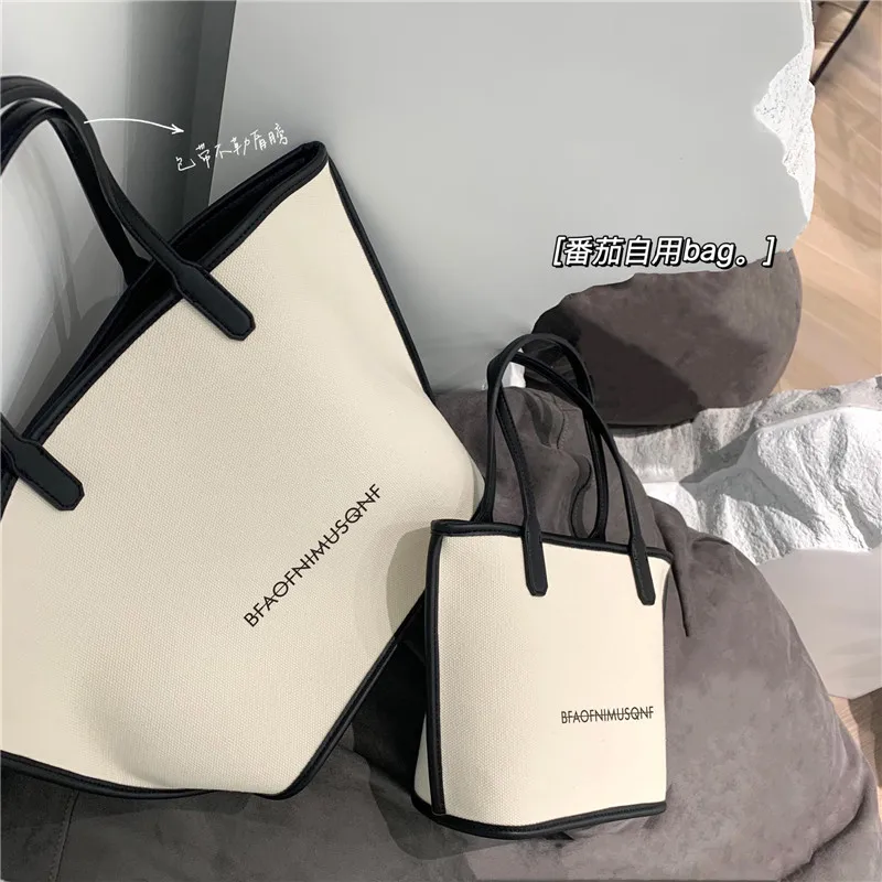 Hot sale fashion all-match one-shoulder canvas handbags high-quality large-capacity tote bags for women, Picture
Hot sale fashion all-match one-shoulder canvas handbags high-quality large-capacity tote bags for women, Picture