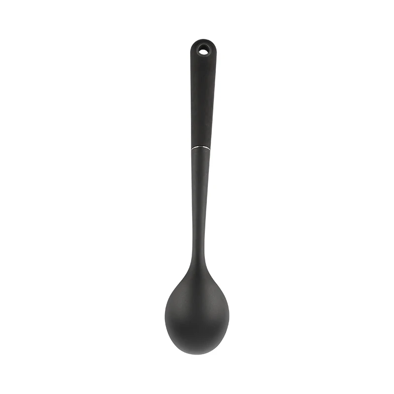 Food Grade Nylon Long-handled Rice Soup Spoon Kitchen Spoon Solid Spoon, Black
Food Grade Nylon Long-handled Rice Soup Spoon Kitchen Spoon Solid Spoon, Black