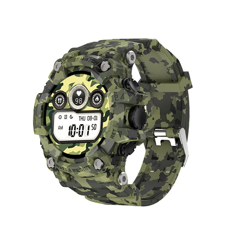 2021 Hottest T6 Smart Watch 1.3inch Camouflage Sport Digital Watches Men Wrist Message Reminder Heart Rate Fitness Tracker Ce
2021 Hottest T6 Smart Watch 1.3inch Camouflage Sport Digital Watches Men Wrist Message Reminder Heart Rate Fitness Tracker Ce
