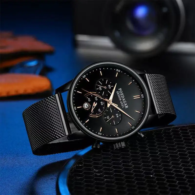 2021 new multifunctional men's watch Korean style male student ultra-thin fashion quartz men's watch, Other
2021 new multifunctional men's watch Korean style male student ultra-thin fashion quartz men's watch, Other