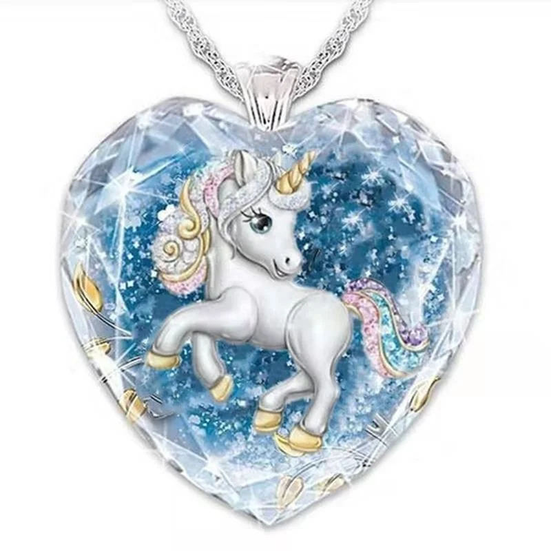 Exquisite Fashion Creative Natural Gem Pendant Elegant Ladies Jewelry Heart Shaped Crystal Unicorn Necklace
Exquisite Fashion Creative Natural Gem Pendant Elegant Ladies Jewelry Heart Shaped Crystal Unicorn Necklace