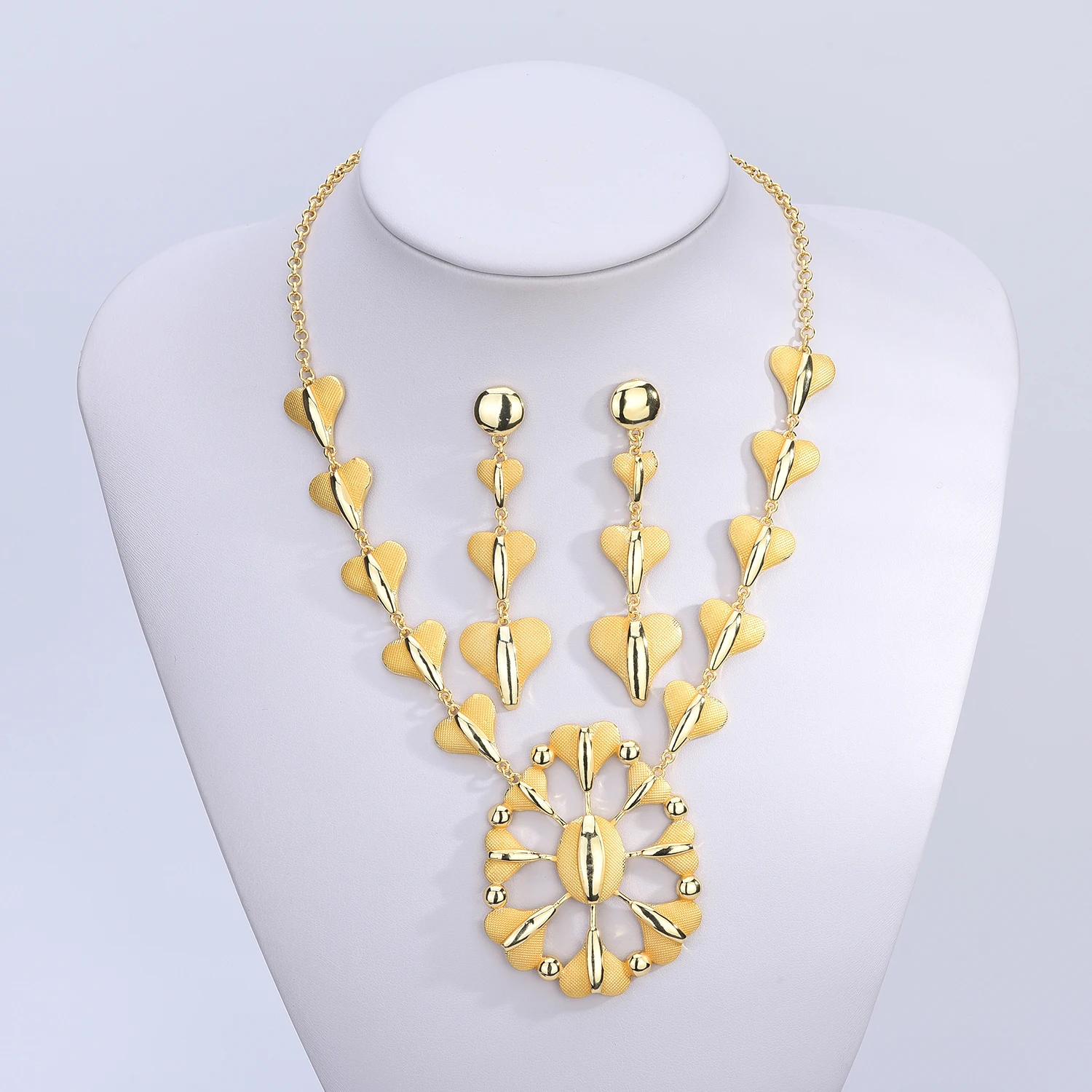 2021 Fashion jewelry Wholesale Women's Gold Plated Set high quality African Jewelry Party Gift Jewelry
2021 Fashion jewelry Wholesale Women's Gold Plated Set high quality African Jewelry Party Gift Jewelry