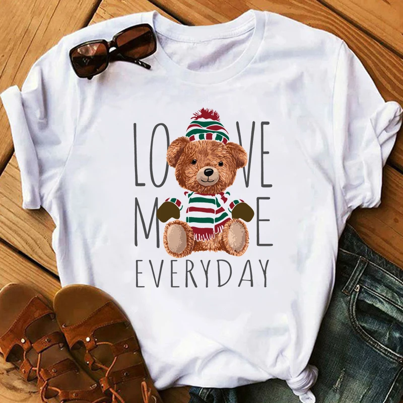 Cute Cartoon T-shirt Printing Clothes Good Quality Custom Plain White T-Shirt Ladies Cotton Tops Sports T-shirts For Women
Cute Cartoon T-shirt Printing Clothes Good Quality Custom Plain White T-Shirt Ladies Cotton Tops Sports T-shirts For Women