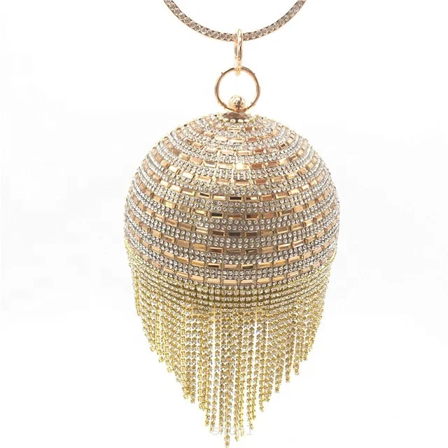 European And American Popular Rhinestone Dinner Bag Wild Tassel Cosmetic Bag With A 120CM O-Chain Evening Bag, Gold
European And American Popular Rhinestone Dinner Bag Wild Tassel Cosmetic Bag With A 120CM O-Chain Evening Bag, Gold