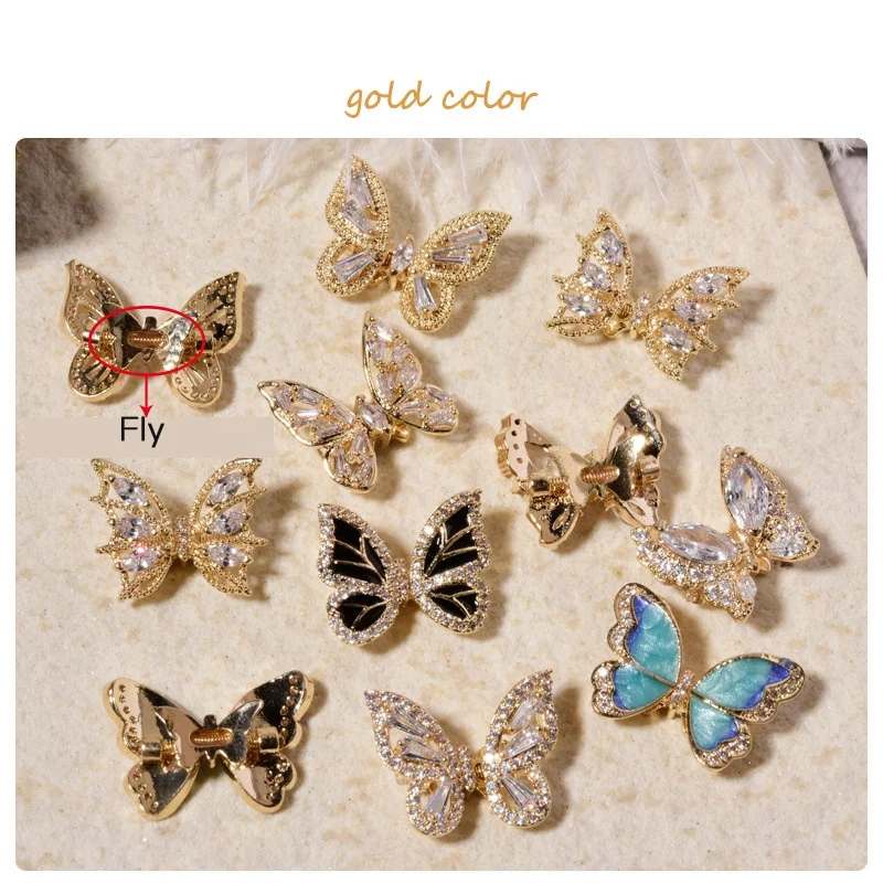 Latest Flying Butterfly Nail Ornaments Cubic Zircon Diamond Nail Zircon Charms Decorations
Latest Flying Butterfly Nail Ornaments Cubic Zircon Diamond Nail Zircon Charms Decorations