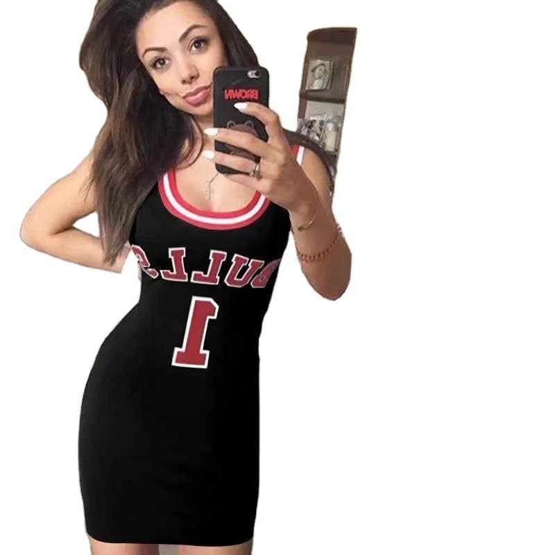 clothes women vendor sleeveless letter print casual dresses women baseball jersey dress, Picture
clothes women vendor sleeveless letter print casual dresses women baseball jersey dress, Picture