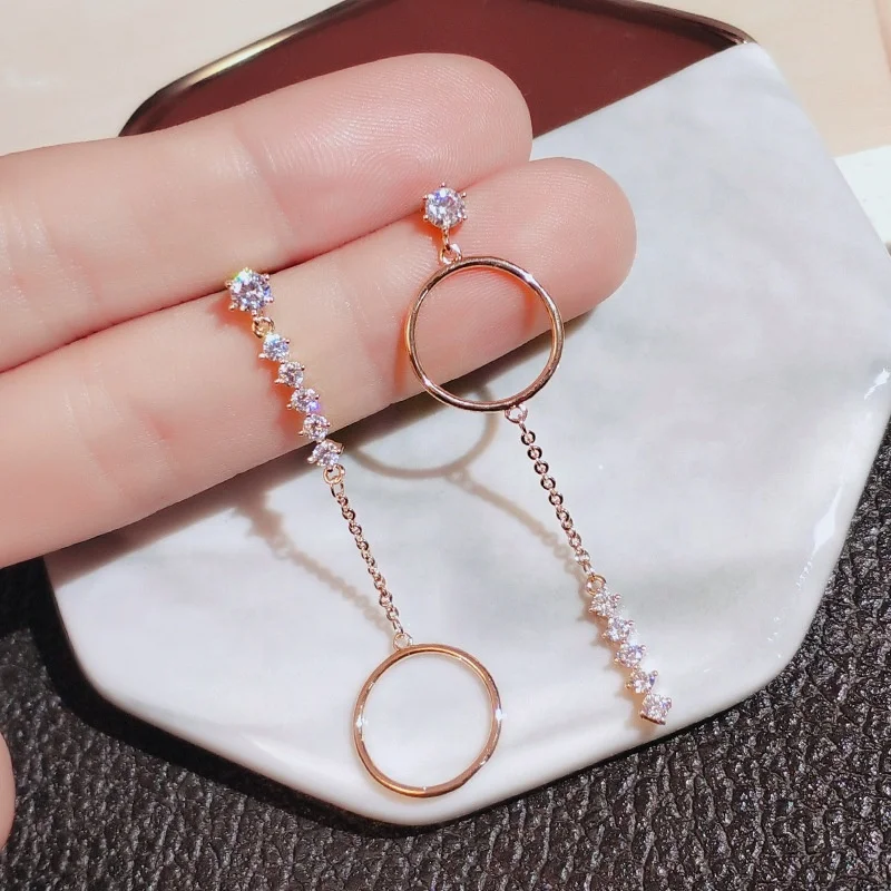 Fashion Long Earrings For Women Rose Gold Color Circle Drop Dangle Earrings Metal Geometric Round Earrings Jewelry Wholesale
Fashion Long Earrings For Women Rose Gold Color Circle Drop Dangle Earrings Metal Geometric Round Earrings Jewelry Wholesale