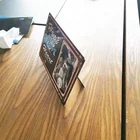 Custom embossed factory hot sale photo frame folded edge or rolled edge metal tin sign