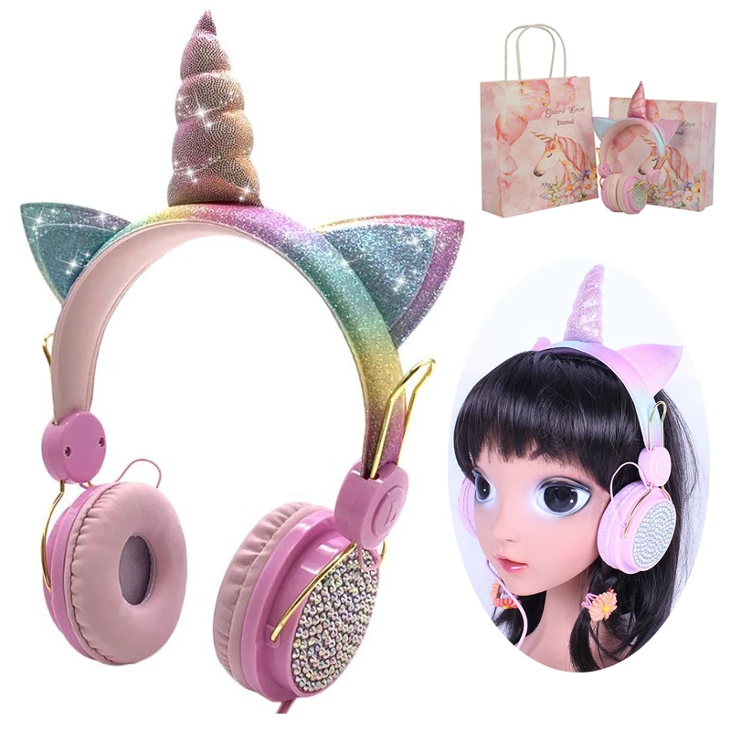 Innoliance Unicorn Kids Girls Cute Wired Pink Christmas Soft Gift 3.5mm Earphone Headset Headphones with Microphone for Girl
Innoliance Unicorn Kids Girls Cute Wired Pink Christmas Soft Gift 3.5mm Earphone Headset Headphones with Microphone for Girl