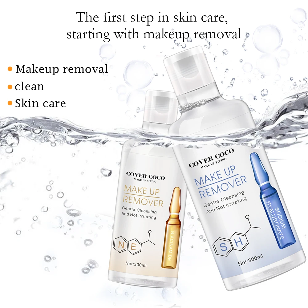 Oil Free Makeup Remover Liquid 300ml Make Up Eraser Facial Cleansing Water Without Residue, White
Oil Free Makeup Remover Liquid 300ml Make Up Eraser Facial Cleansing Water Without Residue, White