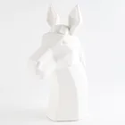 11 inch Matt White Home Hotel Restaurant Horse Head Ceramic Wall Hanging Decor Decoration