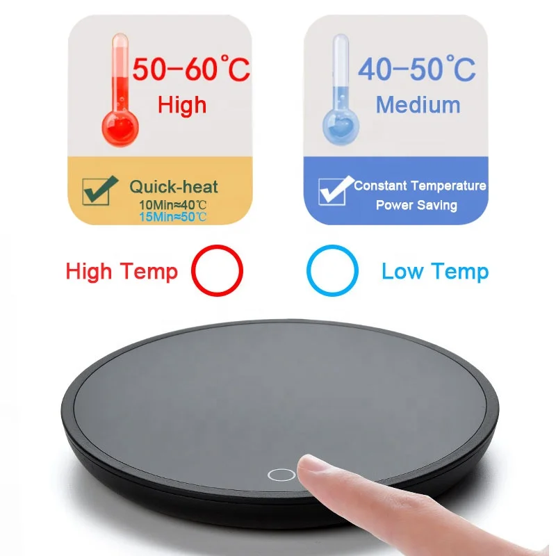 New Coffee Mug Cup Warmer for Home Office Milk Tea Water Heating Pad 2 Constant-temperatures Optional Auto-off Best Gift Idea, Black
New Coffee Mug Cup Warmer for Home Office Milk Tea Water Heating Pad 2 Constant-temperatures Optional Auto-off Best Gift Idea, Black