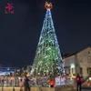Customized flocked snowing holiday decoration metallised blossom christmas tree with led light decorated for easter 2019 russia
