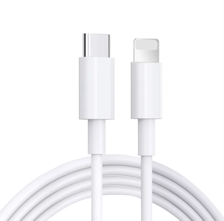 Pogo wholesale on stock 18W/20W fast charge for usb 8 pin usb-c to cable PD fast charger for phone 11 pro, White
Pogo wholesale on stock 18W/20W fast charge for usb 8 pin usb-c to cable PD fast charger for phone 11 pro, White