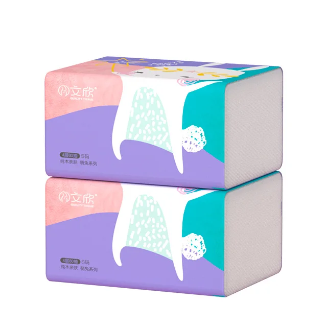 2020 New Hot Selling Cute Packaging 4ply Thick Tissue Facial Paper For Household, White 
2020 New Hot Selling Cute Packaging 4ply Thick Tissue Facial Paper For Household, White