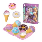 Donut ice cream cakes toy set plastic ABS kids play kitchen
