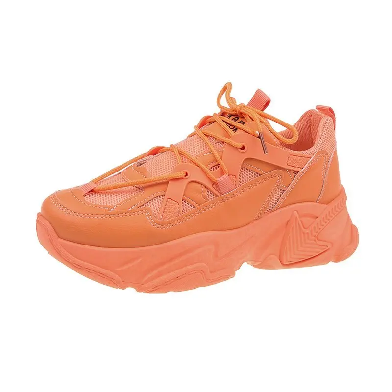 Wholesale china fashion custom breathable running sports platform slip on wedge chunky sole heels casual shoes women sneakers, 4 colors
Wholesale china fashion custom breathable running sports platform slip on wedge chunky sole heels casual shoes women sneakers, 4 colors