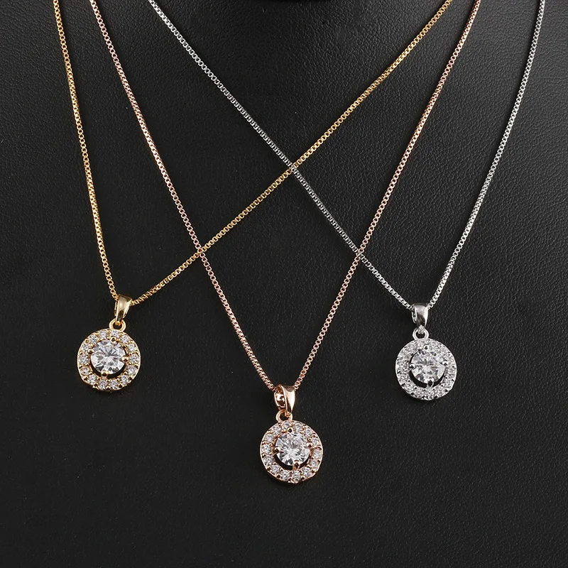 ROMANTIC Elegant Cubic Zirconia Women Fashion Rose Gold Earring Necklace Jewelry Set
ROMANTIC Elegant Cubic Zirconia Women Fashion Rose Gold Earring Necklace Jewelry Set
