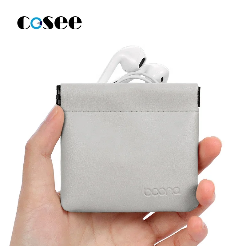 Earphone Pouch PU Leather Headphone Storage Bag Protection with Snap Spring Closure Portable Earbuds Coin Purse
Earphone Pouch PU Leather Headphone Storage Bag Protection with Snap Spring Closure Portable Earbuds Coin Purse
