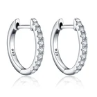 Diamond Gold Plate Cubic Zirconia Cuff Diamond 925 Small Hoop Crystal Earrings