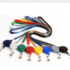 custom nylon nfl lanyard with badge reel