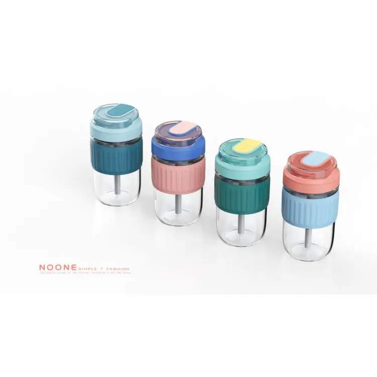 Portable Travel Heat-resistant Glass Water Bottle With Insulated Silicone Sleeve, Customized color
Portable Travel Heat-resistant Glass Water Bottle With Insulated Silicone Sleeve, Customized color