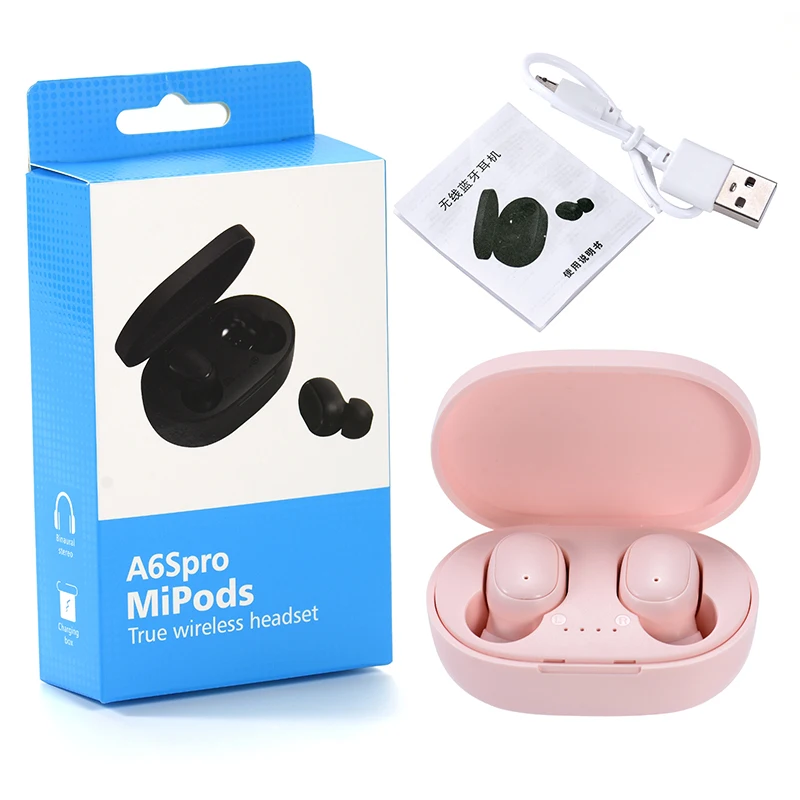 High Quality Noise Cancelling Sport A6S Wireless Earbuds With Power Bank Battery Display Auriculares, Picture showed
High Quality Noise Cancelling Sport A6S Wireless Earbuds With Power Bank Battery Display Auriculares, Picture showed