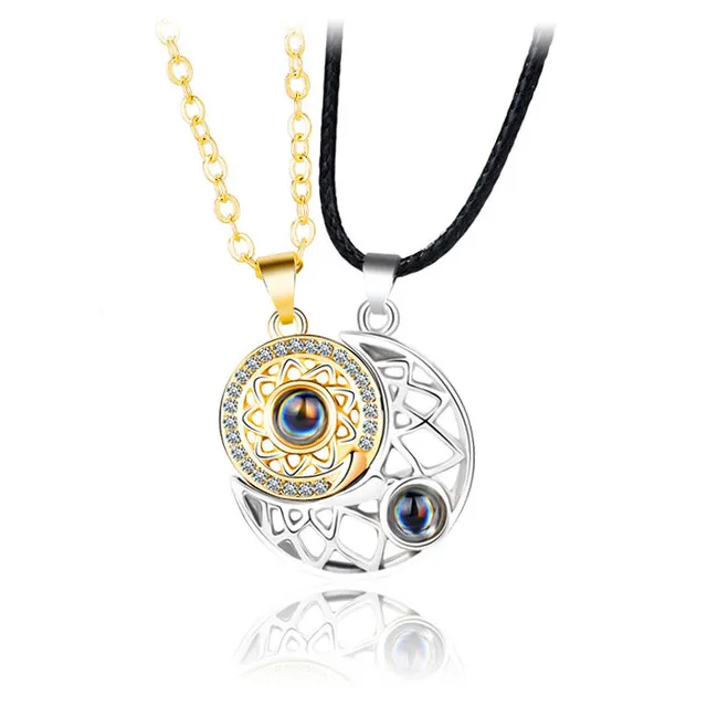 2021 new wholesale i love you 100 languages magnet stone sun moon couple 1 set necklaces, Silver,gold
2021 new wholesale i love you 100 languages magnet stone sun moon couple 1 set necklaces, Silver,gold