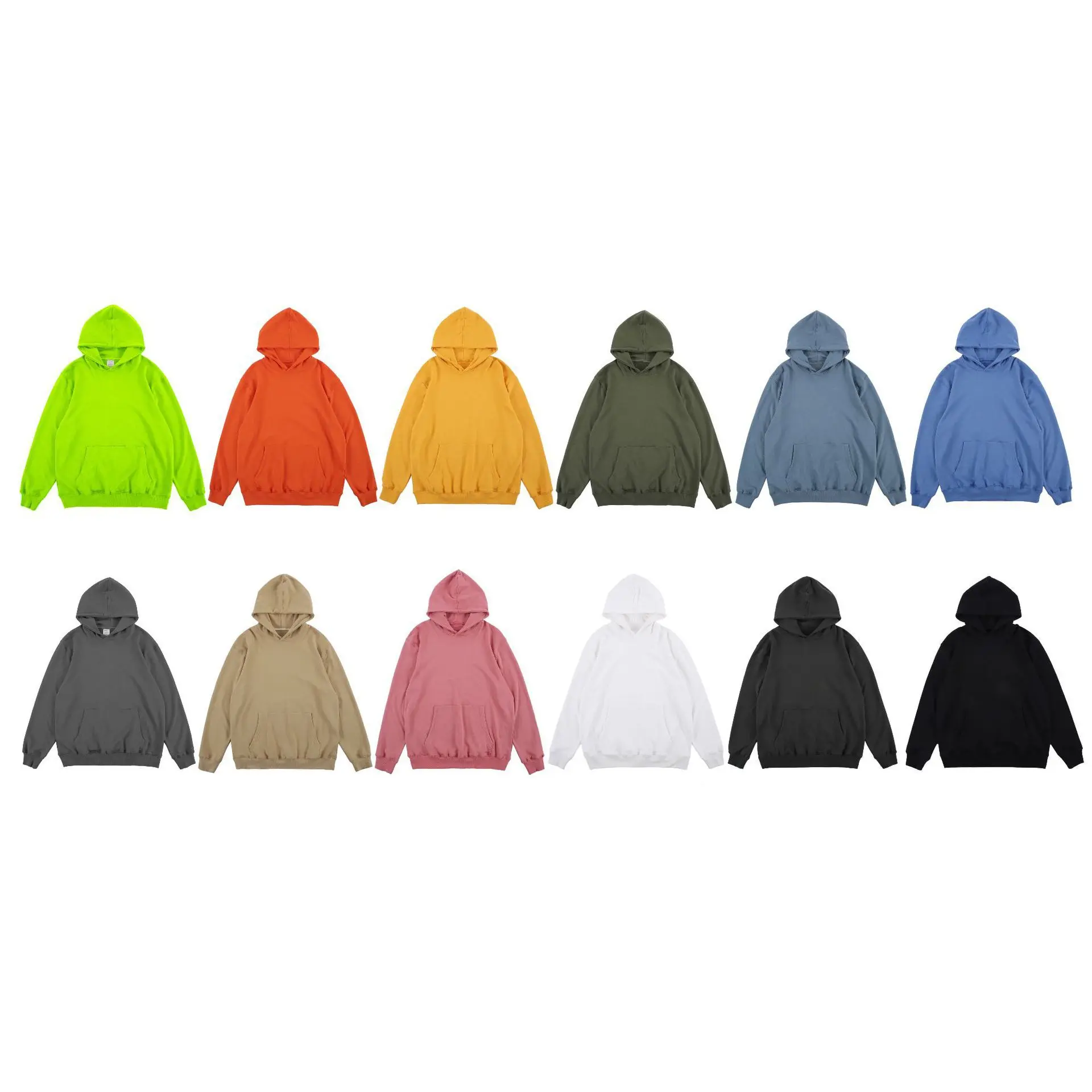 

Custom Dropped Shoulder Fleece sweatshirts Oversized Plain Blank Pullover unisex hoodies