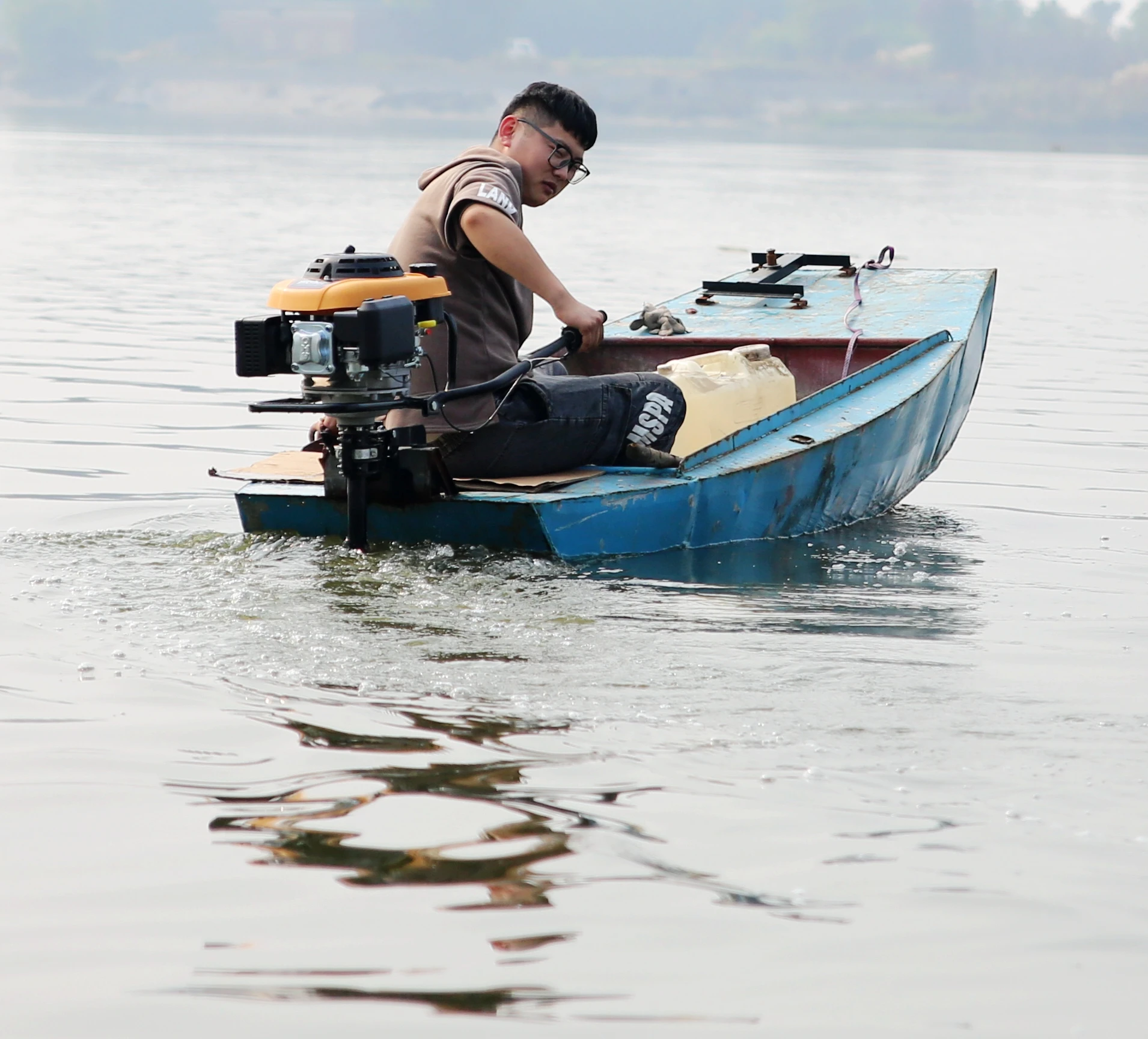 new condition and boat use long tail 159cc 6hp gasoline motor