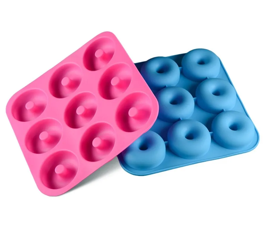 Oven Dishwasher Safe 9-Cavicity Donut Cake Mold 3.4 Inch Large Size Donut Baking Pan Non Stick Silicone Mold for Donuts, Pms color acceptable
Oven Dishwasher Safe 9-Cavicity Donut Cake Mold 3.4 Inch Large Size Donut Baking Pan Non Stick Silicone Mold for Donuts, Pms color acceptable