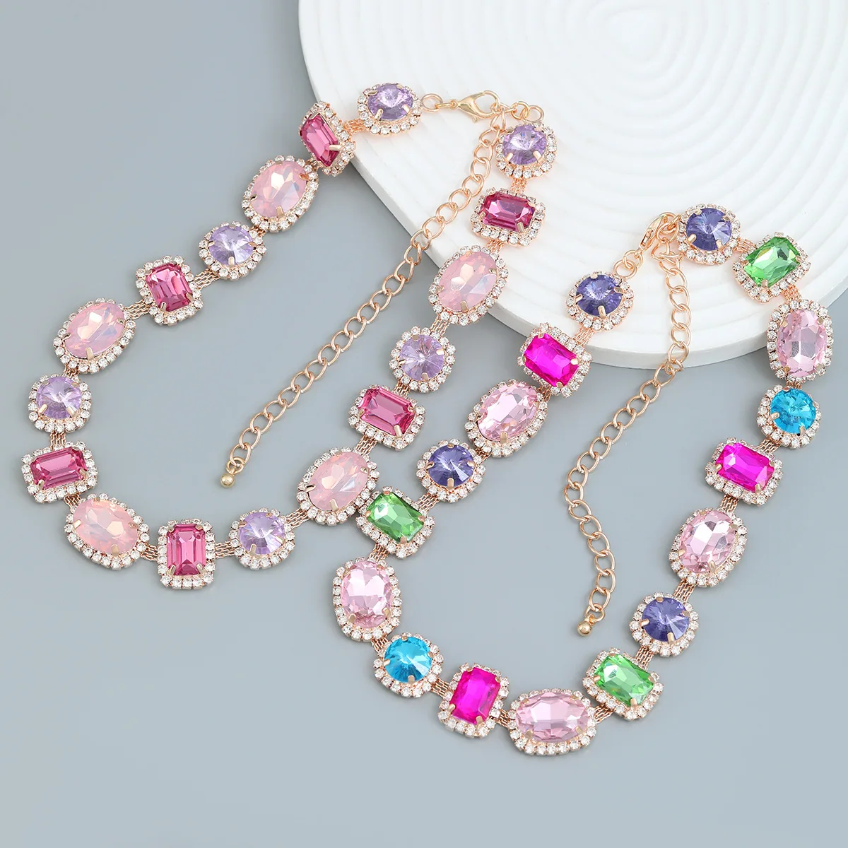 Exaggerated Necklace Full Of Diamond Necklace Geometric Glass Diamond Necklace Cute Ins For Women Girl Banquet
Exaggerated Necklace Full Of Diamond Necklace Geometric Glass Diamond Necklace Cute Ins For Women Girl Banquet