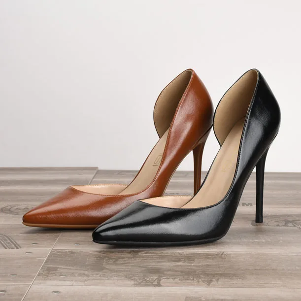 Goxeou Women Classic Thin High Heels Pumps Black Dark Nude Brown PU Leather Pointed Toe Shoes Fashion Elegant High Quality 32-46
Goxeou Women Classic Thin High Heels Pumps Black Dark Nude Brown PU Leather Pointed Toe Shoes Fashion Elegant High Quality 32-46