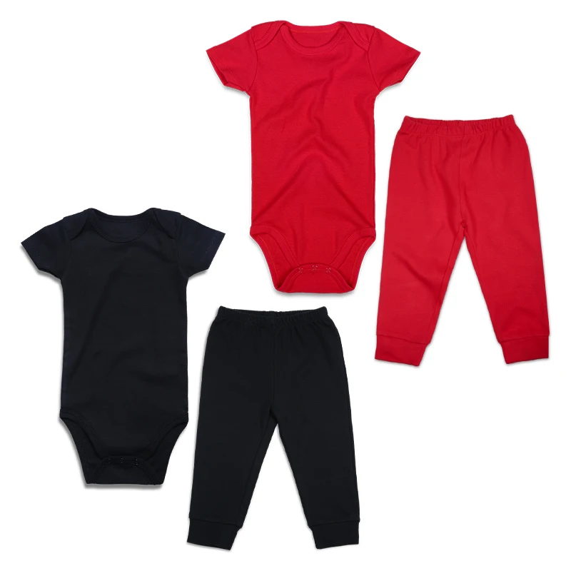Wholesale Solid Color Baby Clothes Short Sleeve Bodysuit+Pants 2pcs Baby Set Clothing Summer Baby Cotton Clothes Set, Black
Wholesale Solid Color Baby Clothes Short Sleeve Bodysuit+Pants 2pcs Baby Set Clothing Summer Baby Cotton Clothes Set, Black