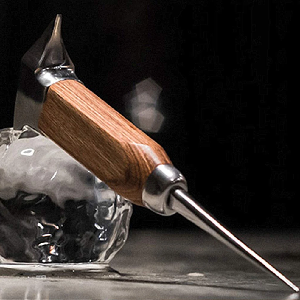 Bar Equipment Accessories Japanese Style Hand carved ice hockey Ice Pick with Wooden Handle Stainless Steel Ice Pick, Brown, blue or oem
Bar Equipment Accessories Japanese Style Hand carved ice hockey Ice Pick with Wooden Handle Stainless Steel Ice Pick, Brown, blue or oem