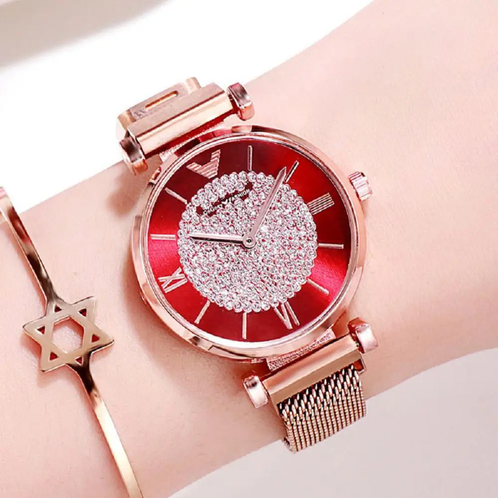 Women Watches 2022 Luxury Diamond Rose Gold Ladies Wrist Watches Magnetic Women Bracelet Watch For Female Clock Relogio Feminino
Women Watches 2022 Luxury Diamond Rose Gold Ladies Wrist Watches Magnetic Women Bracelet Watch For Female Clock Relogio Feminino