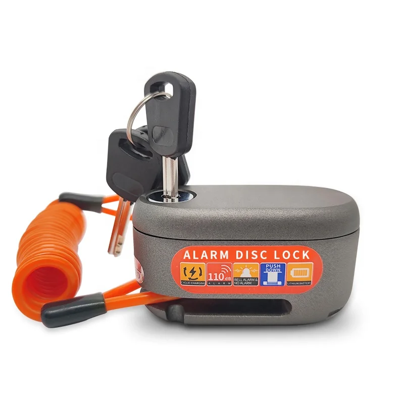 Drop Shipping Aluminum alloy motorcycle disc lock 110 db universal disc brake lock Waterproof alarm disc lock
Drop Shipping Aluminum alloy motorcycle disc lock 110 db universal disc brake lock Waterproof alarm disc lock
