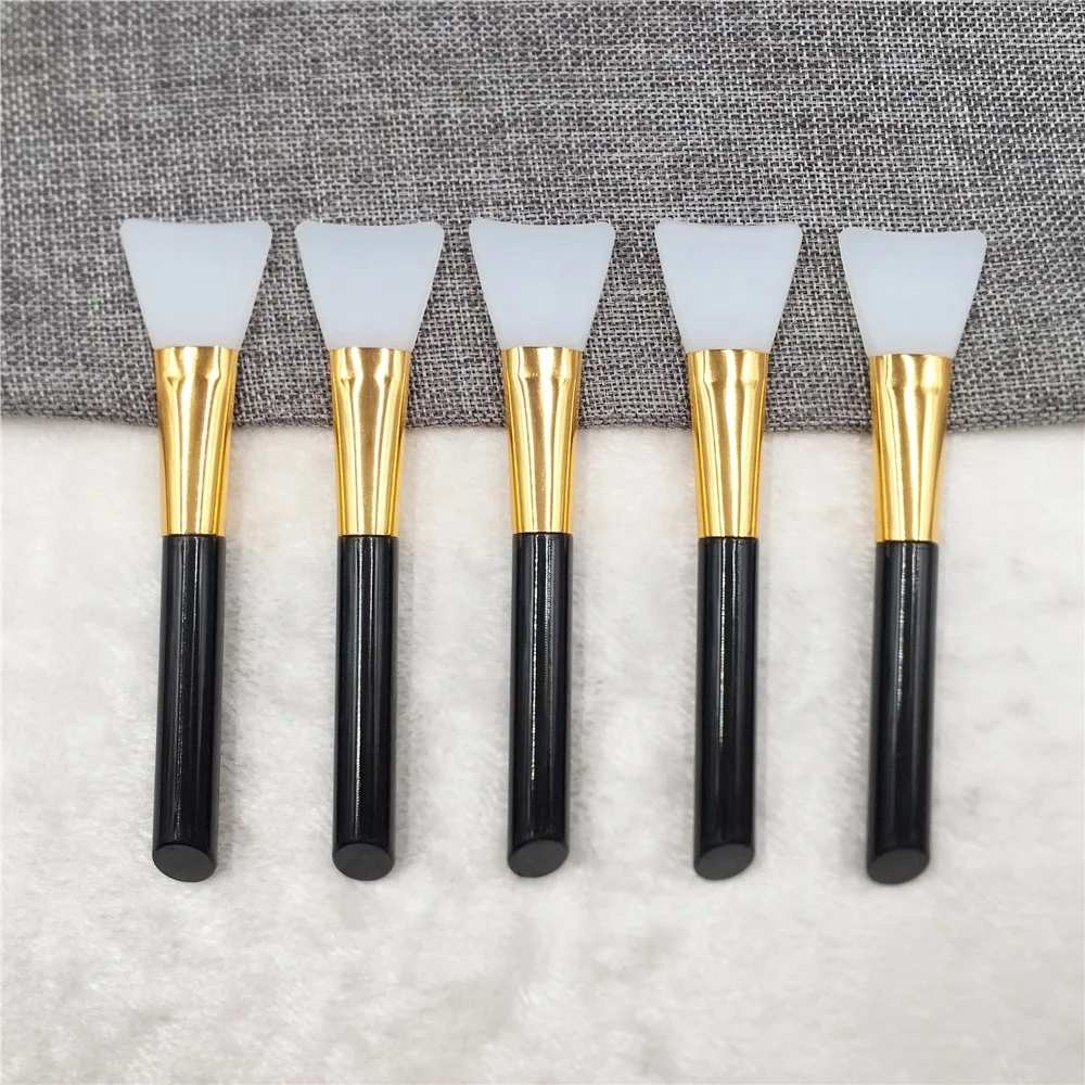 Single Silicone Face Mask Brush Makeup Black Plastic Handle Flat head Gold Bling Bling Vegan Skin Care Accessory Daily Use
Single Silicone Face Mask Brush Makeup Black Plastic Handle Flat head Gold Bling Bling Vegan Skin Care Accessory Daily Use