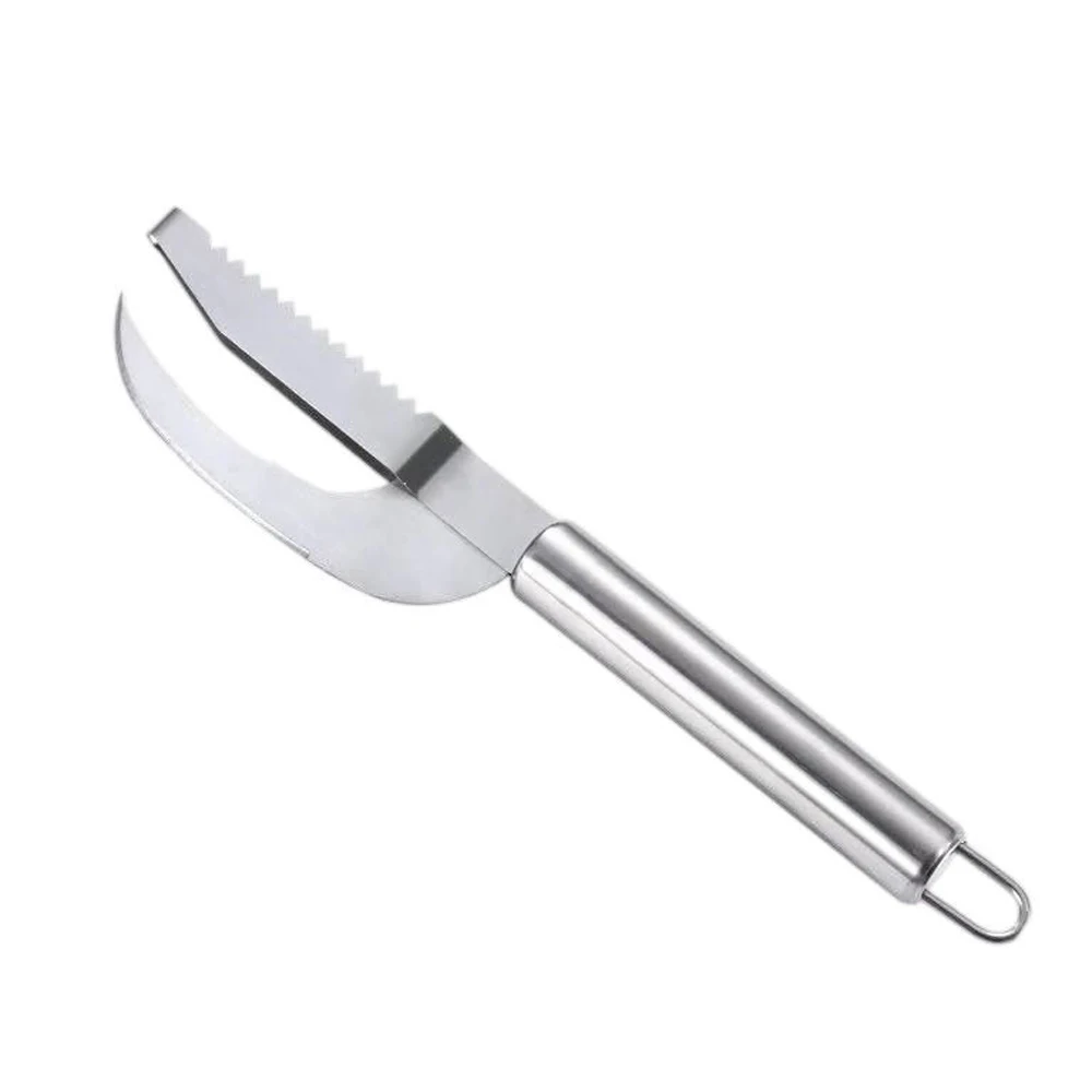 Stainless steel fish belly knife Scraper scale fish scale planer small tool for fish slaughter, Silver
Stainless steel fish belly knife Scraper scale fish scale planer small tool for fish slaughter, Silver
