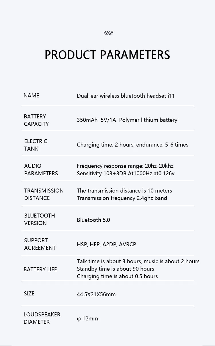 2020 newest BT wireless earphones 5.0 TWS i18 BT headphones for iphone huawei and android Bluetooth earphones In-ear - ANKUX.COM
