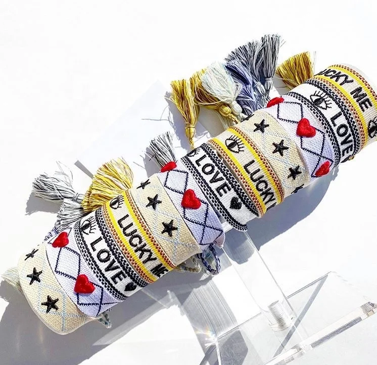 2020 Beautiful colorful handmade woven bracelet, custom name/letters/logo braided Friendship bracelet, Multi-colors
2020 Beautiful colorful handmade woven bracelet, custom name/letters/logo braided Friendship bracelet, Multi-colors