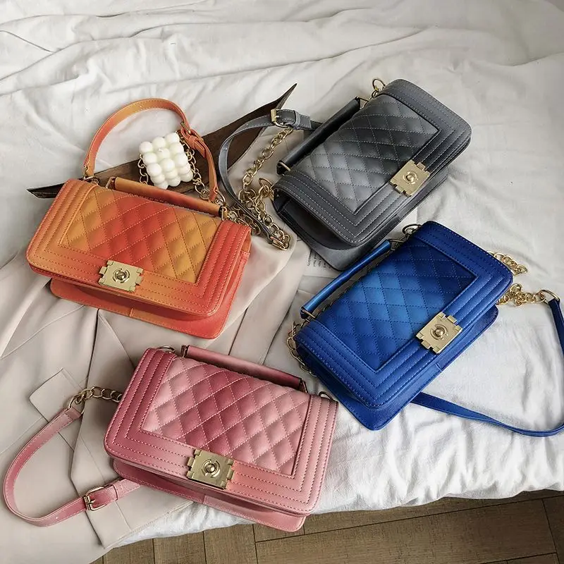 Autumn Summer Fashion Portable Diamond Chain Small Bag ins Gradient Retro Mini Purses And Handbags With High Click, Blue, orange, pink, gray
Autumn Summer Fashion Portable Diamond Chain Small Bag ins Gradient Retro Mini Purses And Handbags With High Click, Blue, orange, pink, gray