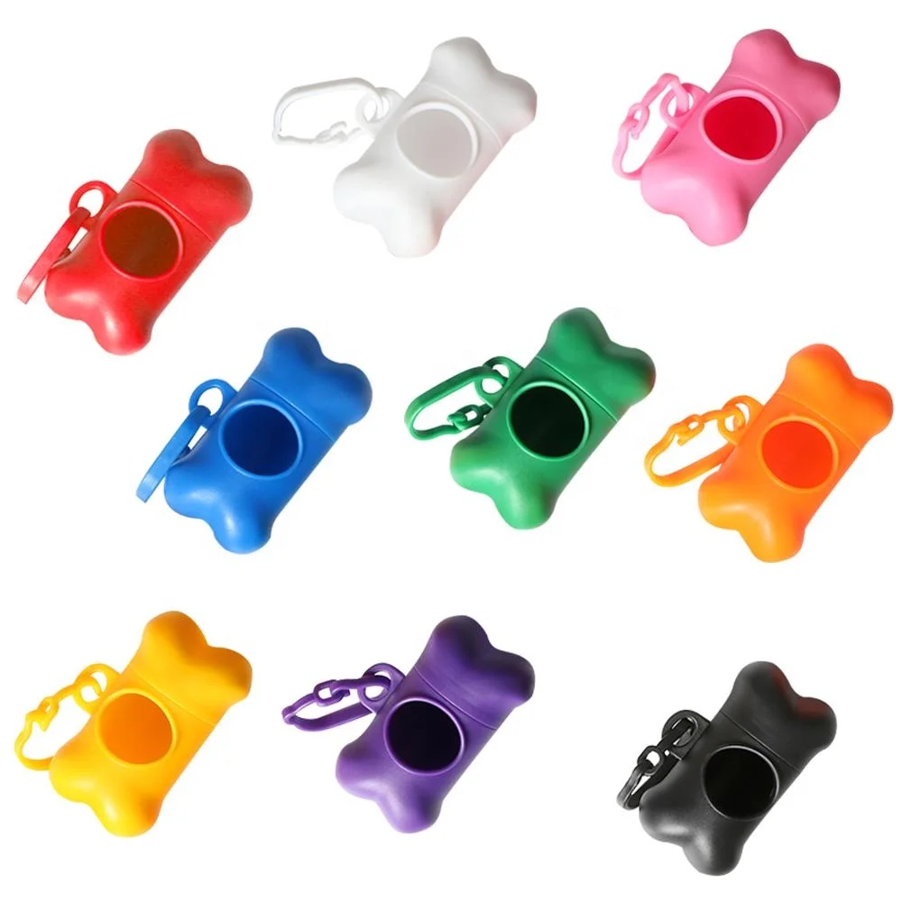 Bone shape custom poop bag dispenser pet dog poop bag holder dog waste bag dispenser, Colorful
Bone shape custom poop bag dispenser pet dog poop bag holder dog waste bag dispenser, Colorful