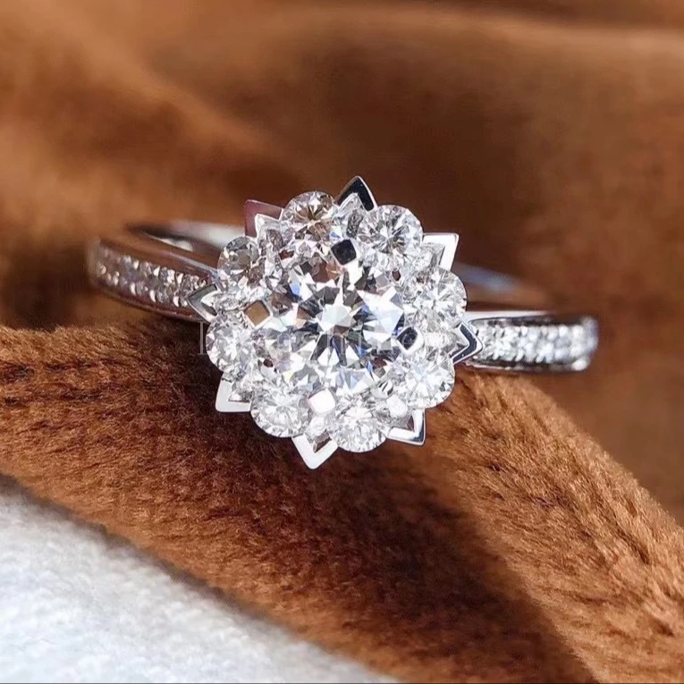Longshine Delicate Snowflower Shape New Design 18k Gold Gia Certificate Diamond Ring
Longshine Delicate Snowflower Shape New Design 18k Gold Gia Certificate Diamond Ring