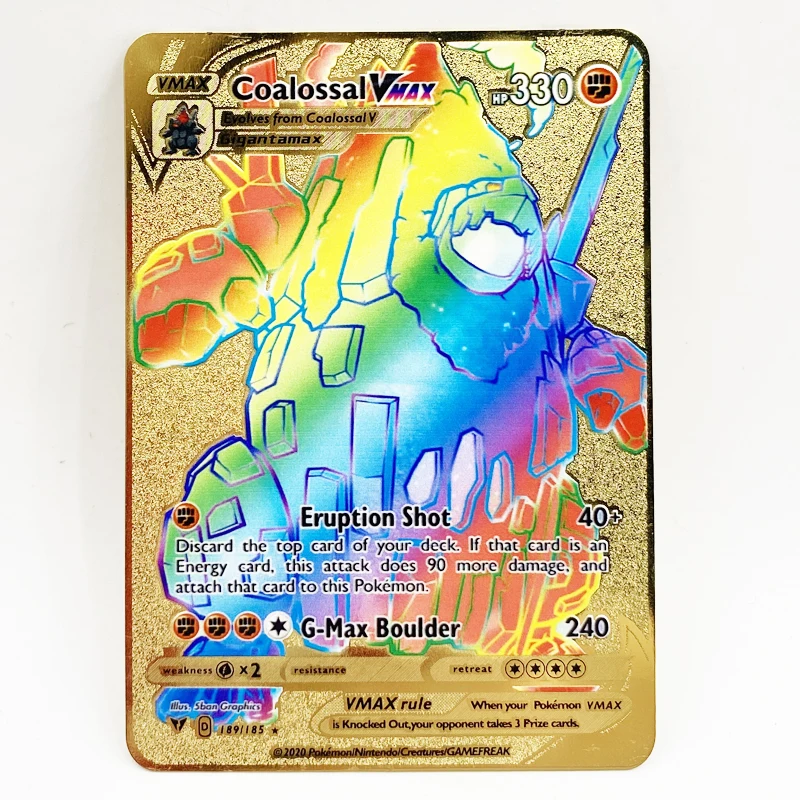Hot Selling Ready to Ship Rainbow Pokemon Card New Trading Cards Game Pokemon Games Cards for gba
Hot Selling Ready to Ship Rainbow Pokemon Card New Trading Cards Game Pokemon Games Cards for gba