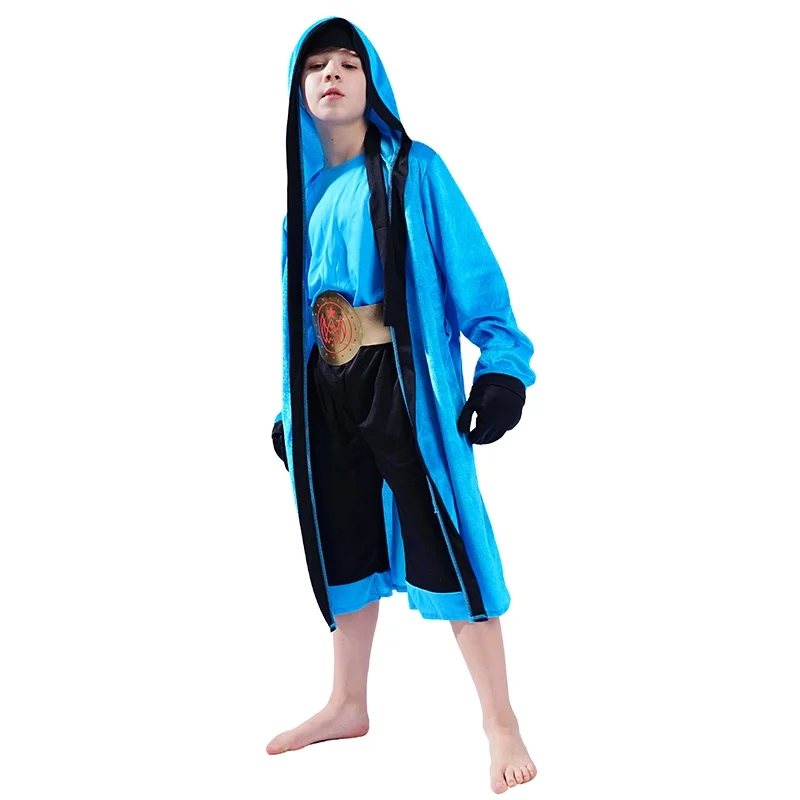 Boy's Blue Boxer Outfit Carnival Halloween Party Cosplay Career Cool Boxer Costume for Kids
Boy's Blue Boxer Outfit Carnival Halloween Party Cosplay Career Cool Boxer Costume for Kids