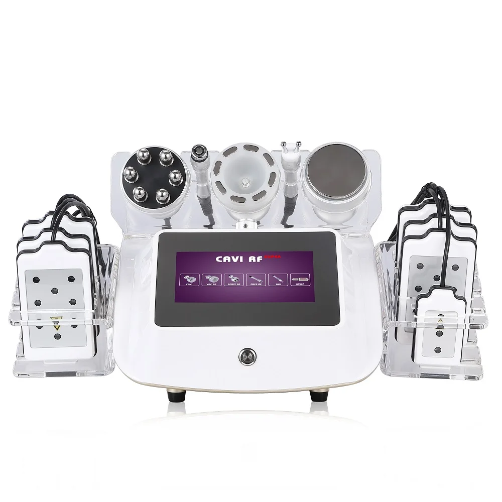 Niansheng Factory 6 in 1 multifunction vacuum 40K cavitation RF body/face Bio skin tightening slimming machine, White
Niansheng Factory 6 in 1 multifunction vacuum 40K cavitation RF body/face Bio skin tightening slimming machine, White