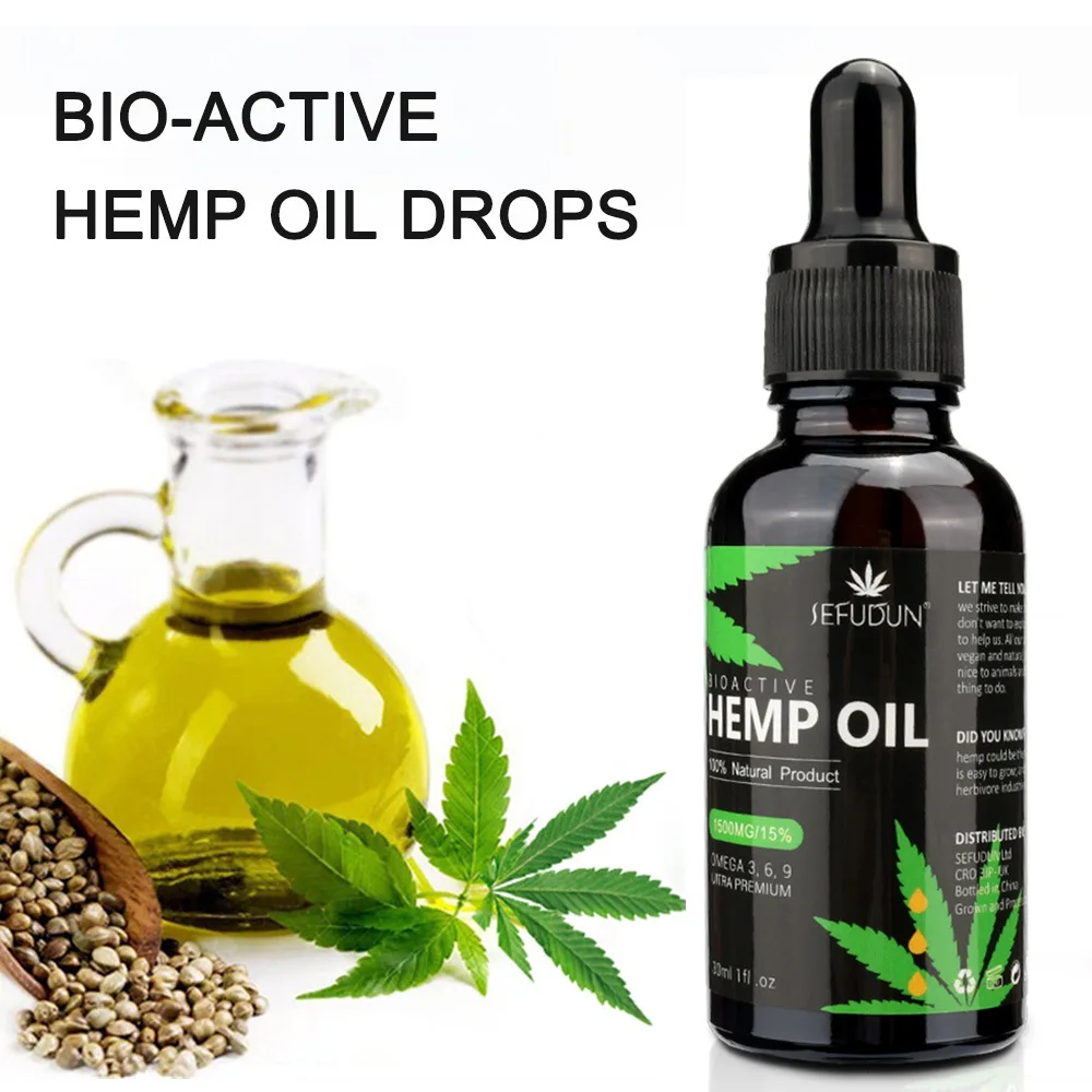 organic pure drops essential serum 30ml 1500mg virgin hemp oil